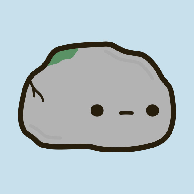 cute but grumpy rock